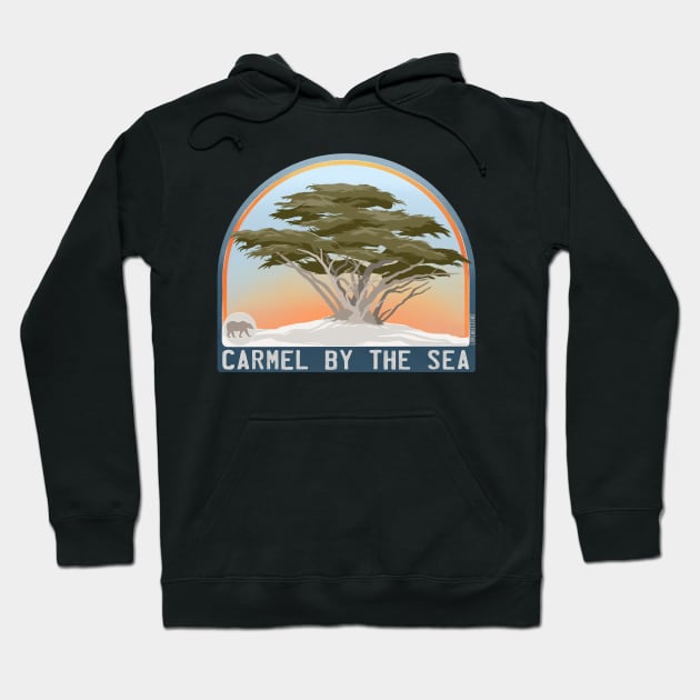 Carmel By The Sea Hoodie by Lukeh Designs